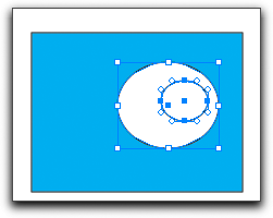 Illustrator CS5: shift-select both circles