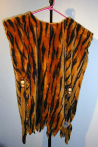 Fake Fur Tiger Poncho