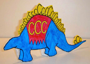 CCC – Continuous Caveman Coverage Table Stegosaurus (angled view)
